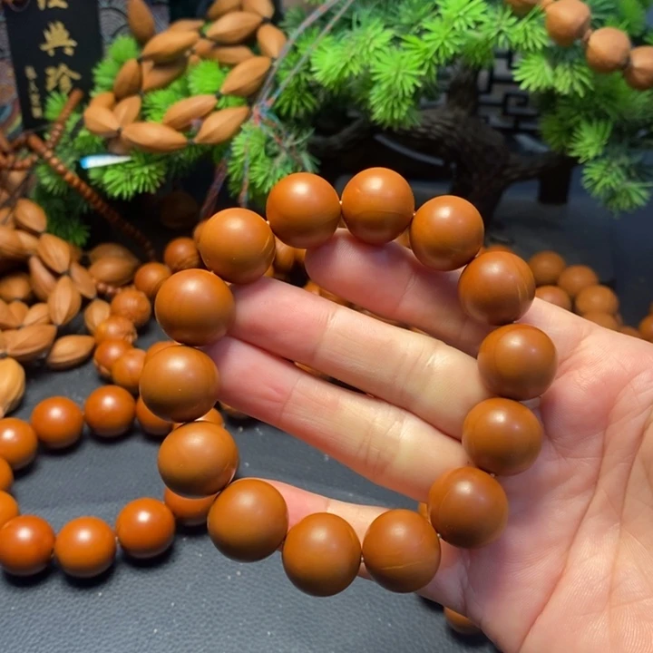 乐***遥橄榄核手串1.65尺寸光珠