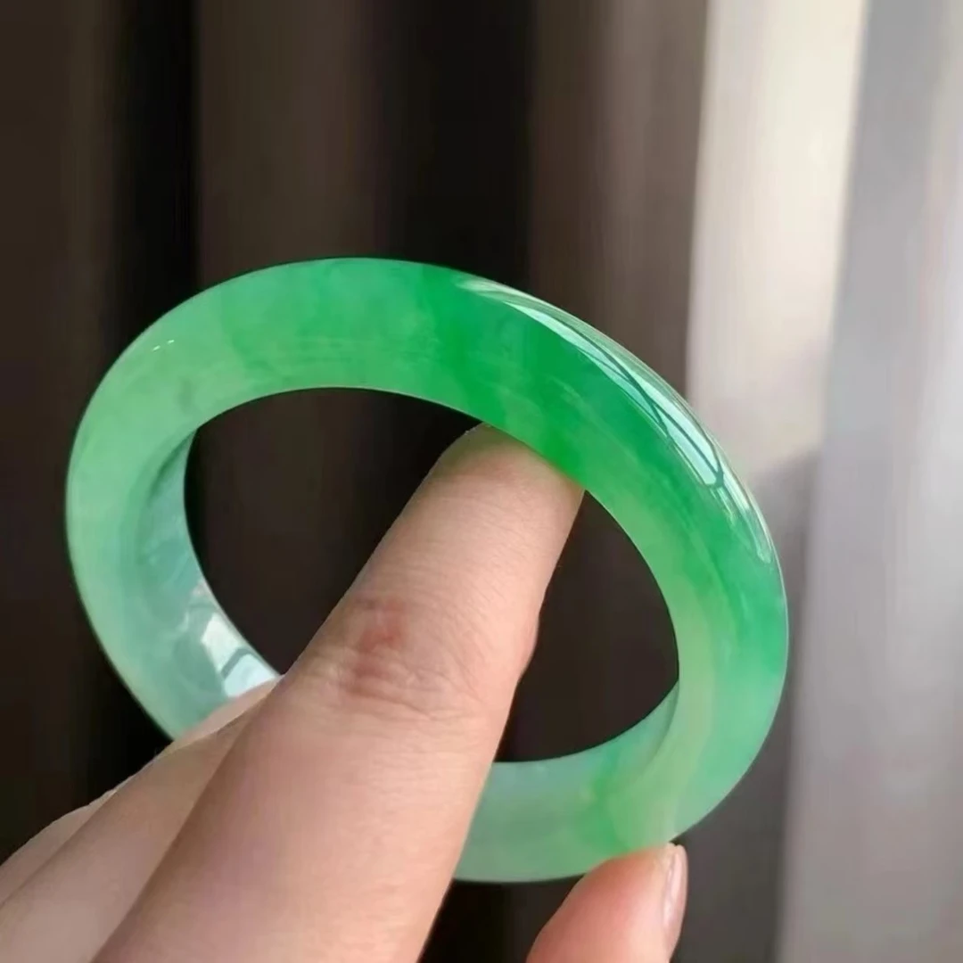 天然缅甸a货手镯测量勿拍