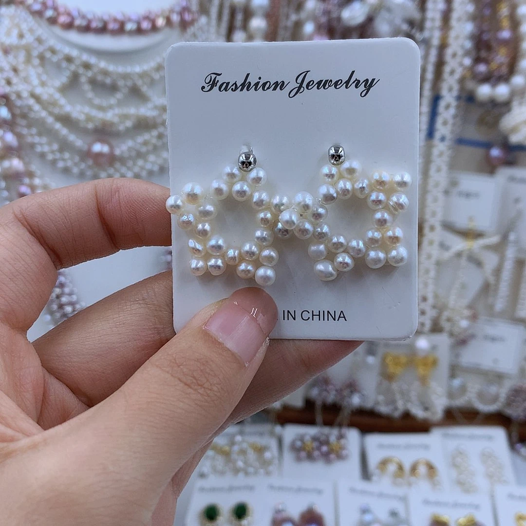 项链银S925镶嵌淡水珍珠