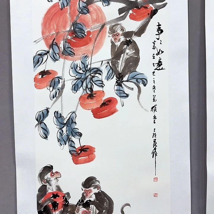 国画亲笔手绘放心去藏