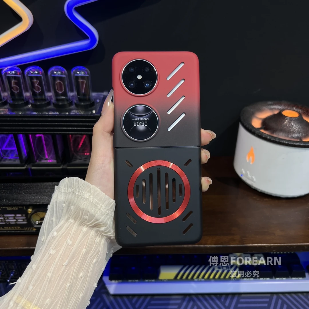 适用于华为pocket2手机壳pockets折叠屏p50pocket保护套磁吸散热