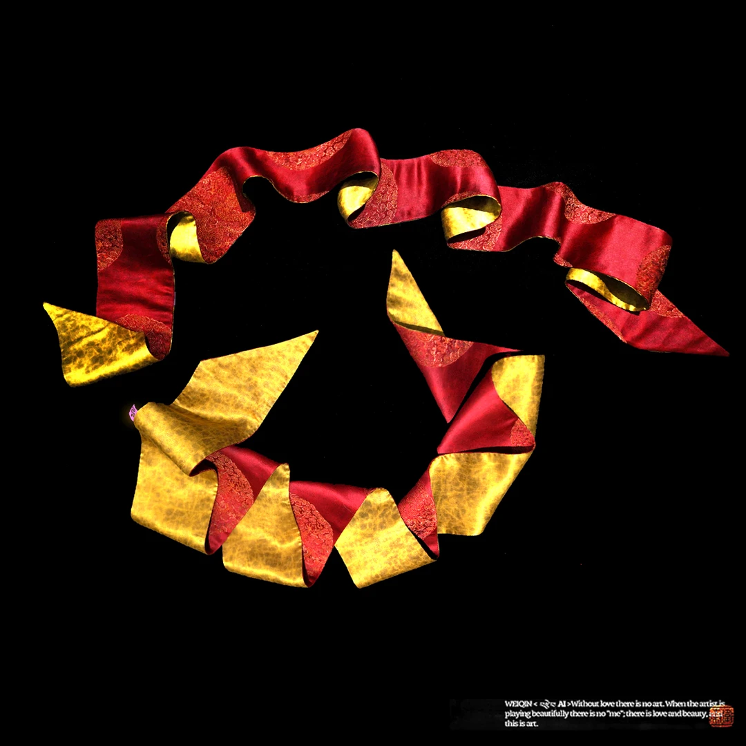 WEIQIN 香云纱 凤求凰 丝巾