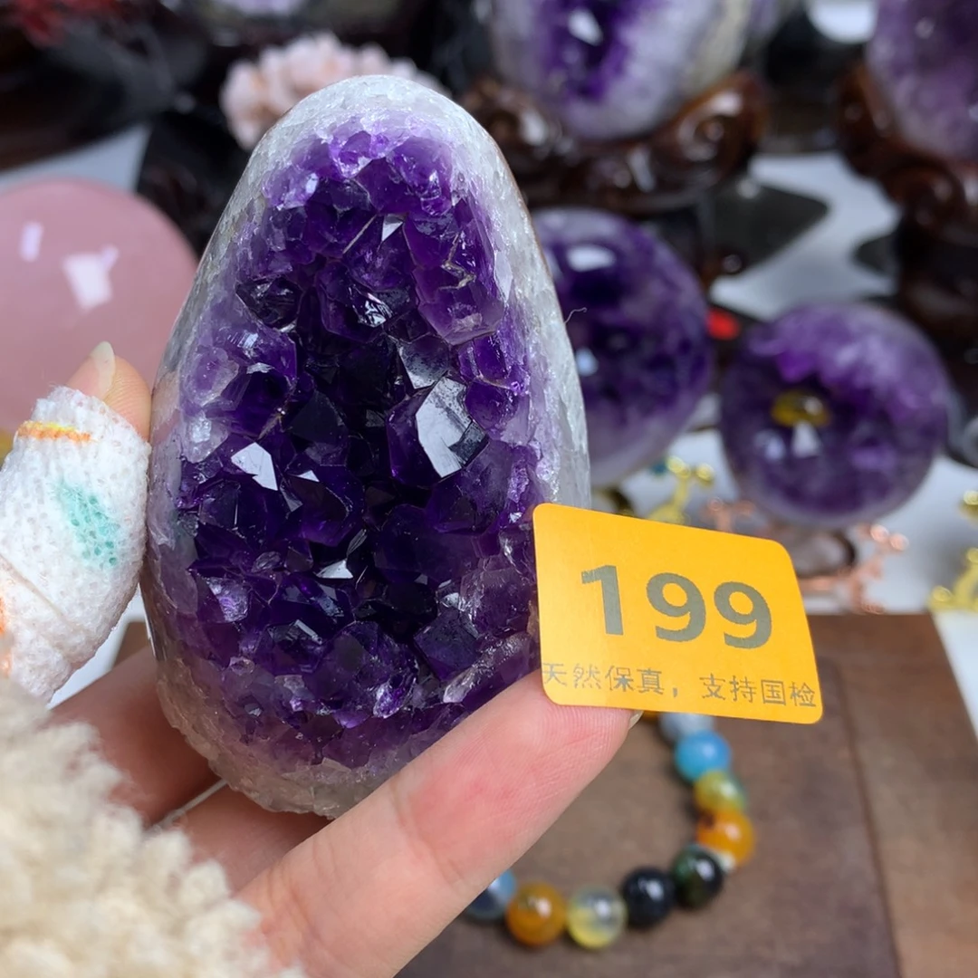 摆件紫晶未镶嵌紫晶