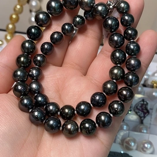 银S925镶嵌海水珍珠颈饰8-11.52802