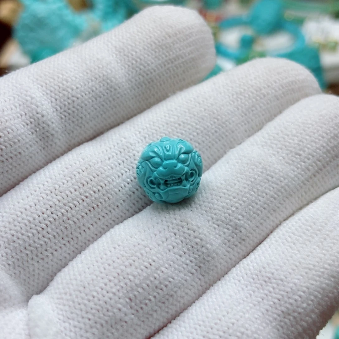 绿松石未镶嵌珠子11mm