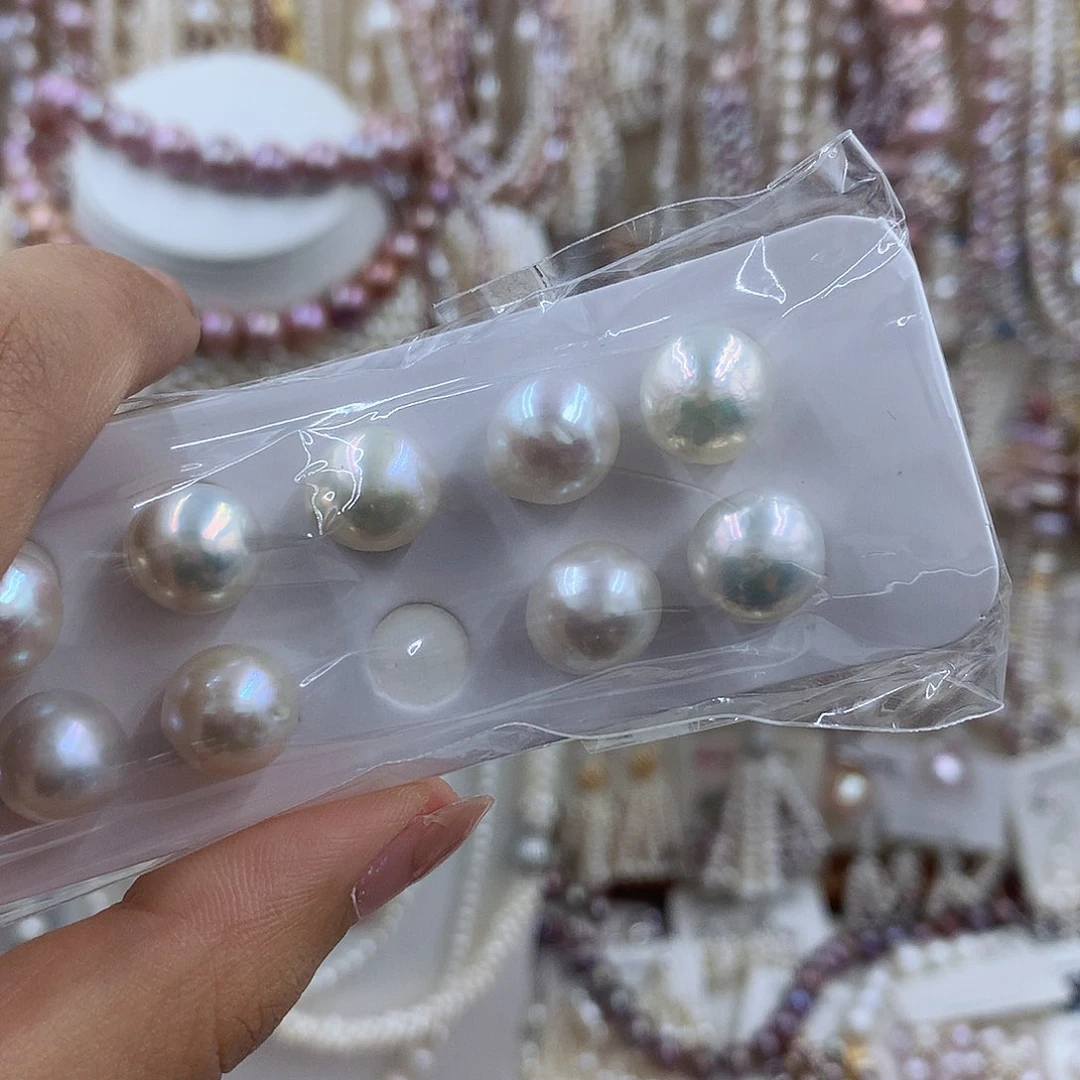 项链银S925镶嵌淡水珍珠番***薯