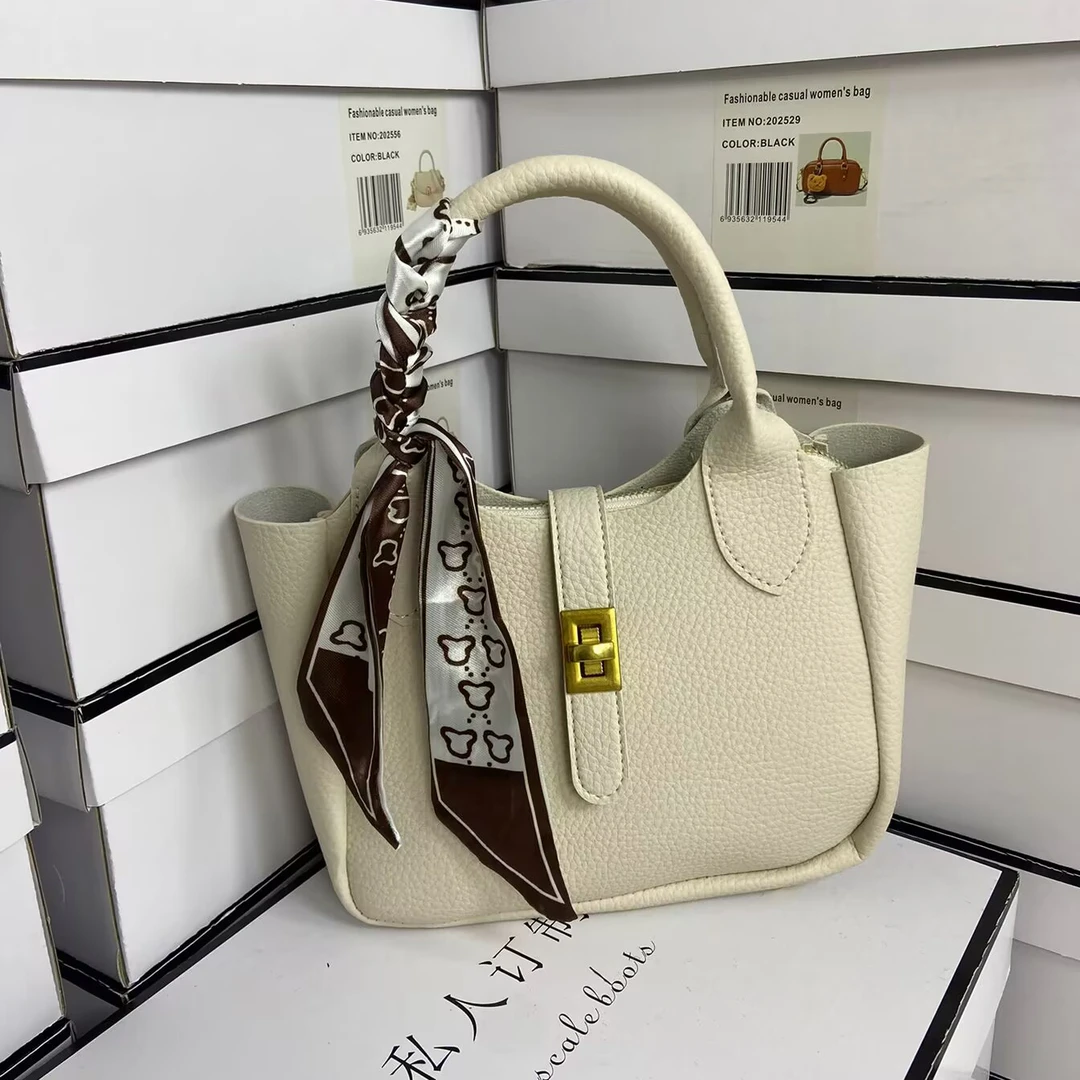 小清新手提水桶包包女新款高级感洋气单肩包百搭斜挎包外出