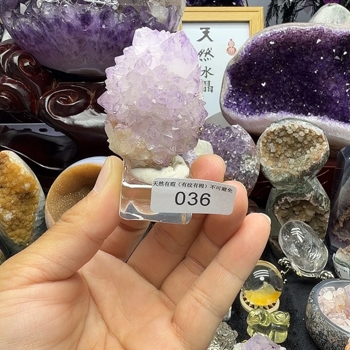 珠宝半成品紫晶未镶嵌