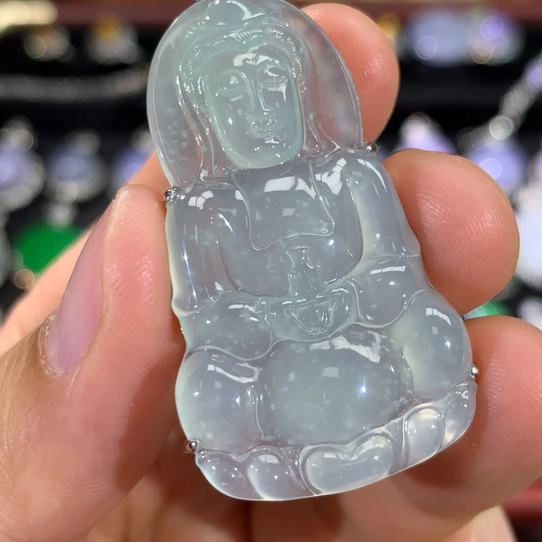 翡翠18K金镶嵌吊坠(不含链)签收后48小时鉴赏期