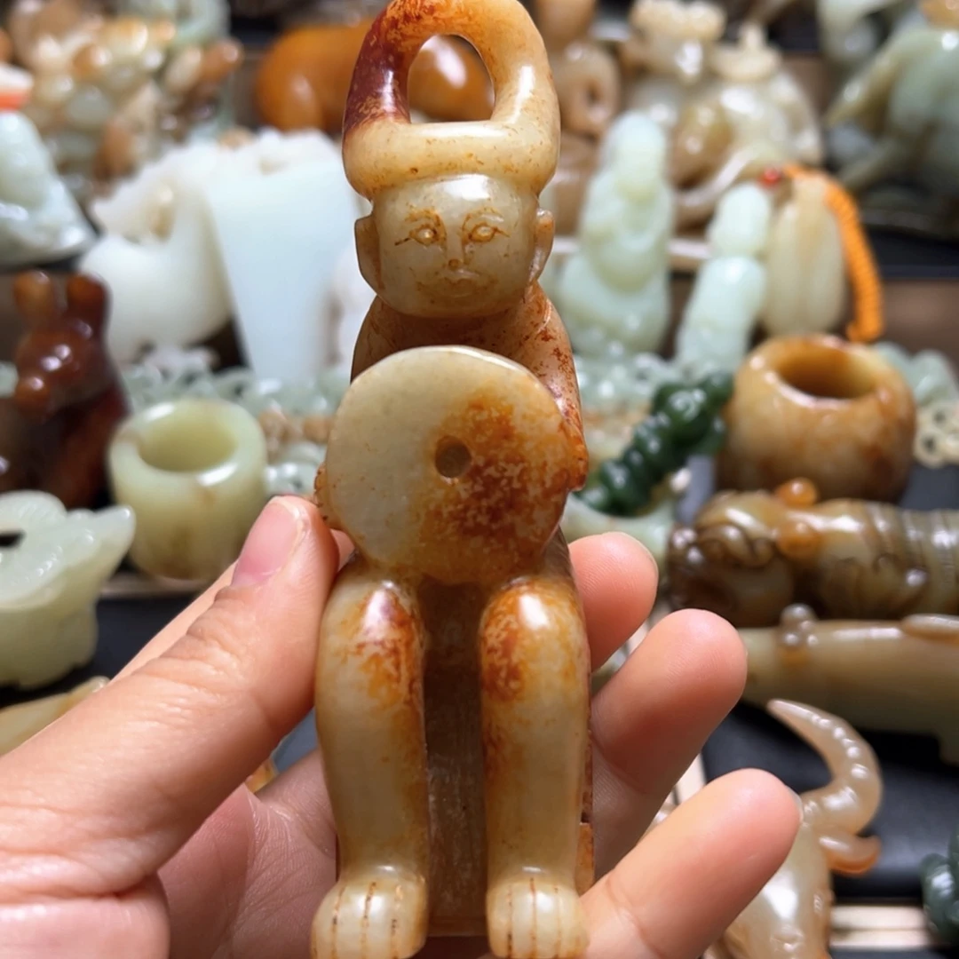 和田玉（糖玉）颈饰未镶嵌