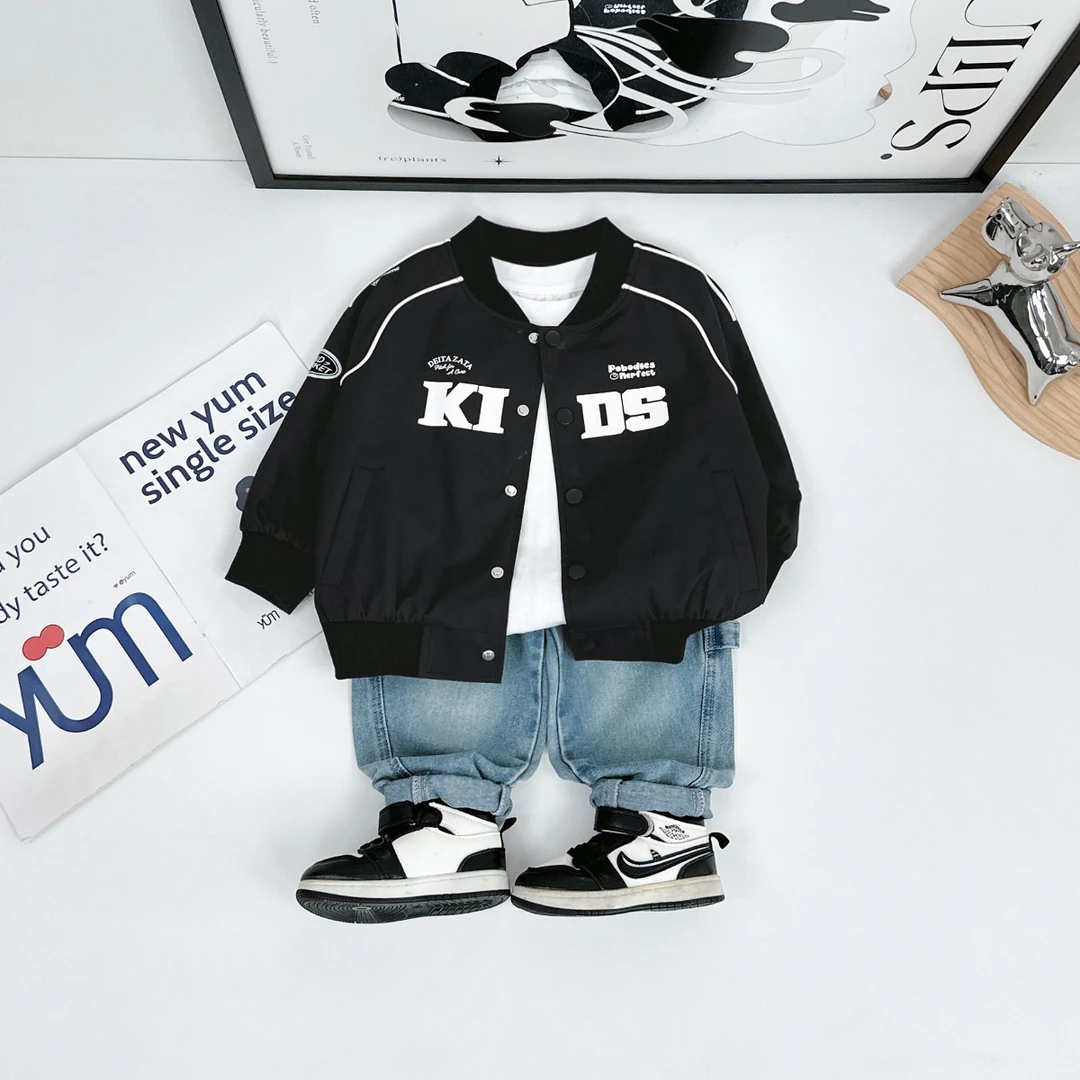 男童外套春秋款儿童棒球服2025新款春装潮 ZM25031 悠悠童话童装