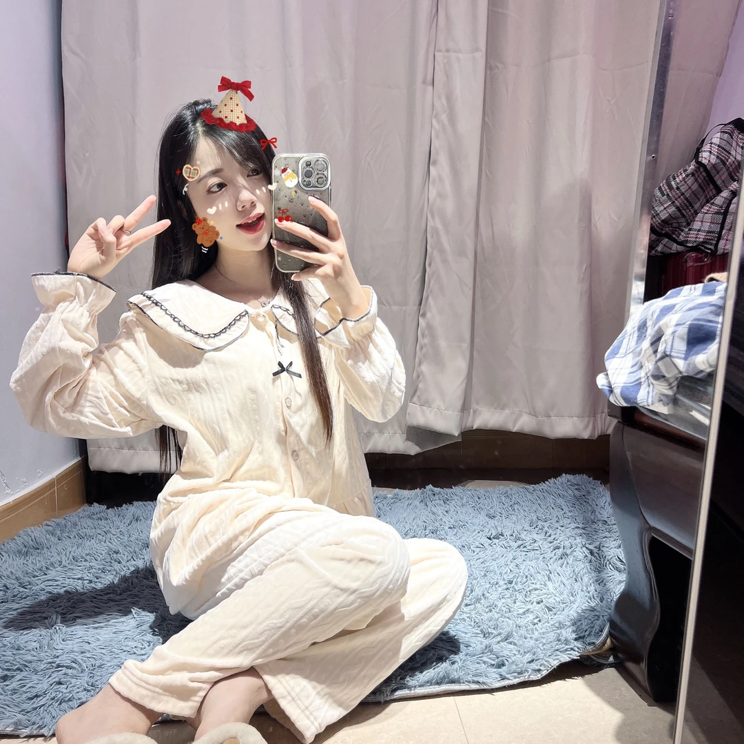 编码（101-150）睡衣家居服找到对应编码保暖秋冬加绒甜美