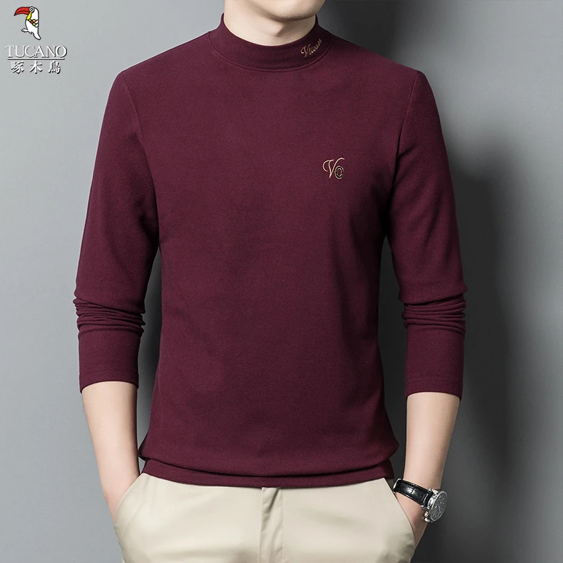 啄木鸟2024秋季新款薄款休闲亲肤柔软透气百搭时尚打底衫T恤