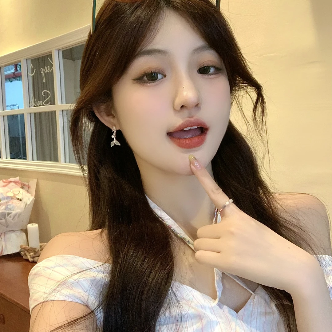 FULL GIRLISH耳环01880小清新鱼尾耳钉耳饰