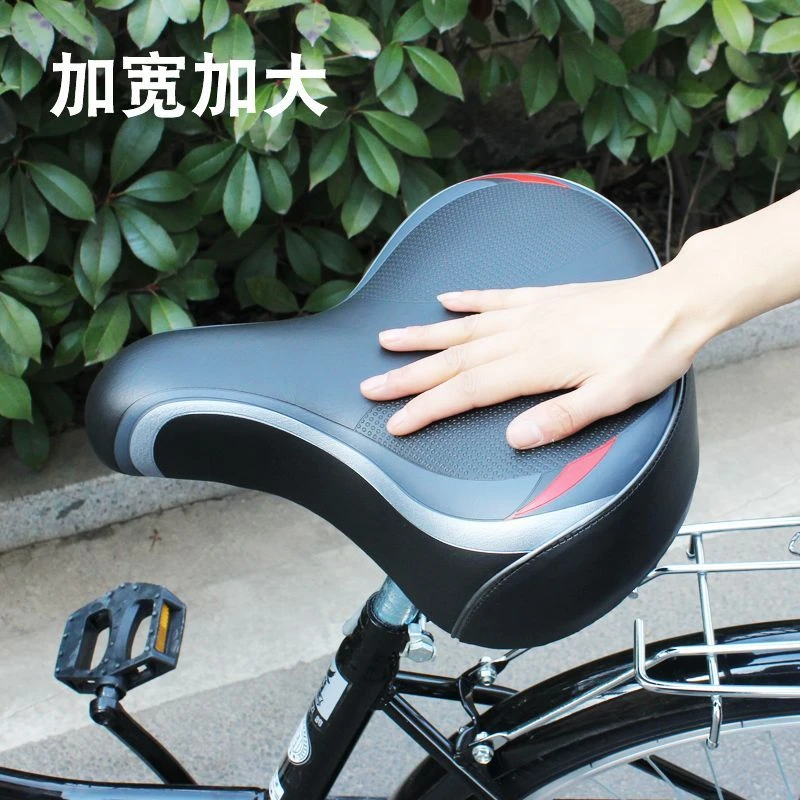 新疆西藏自行车坐垫防屁股痛加宽加大单车座垫车座超软加厚座鞍包