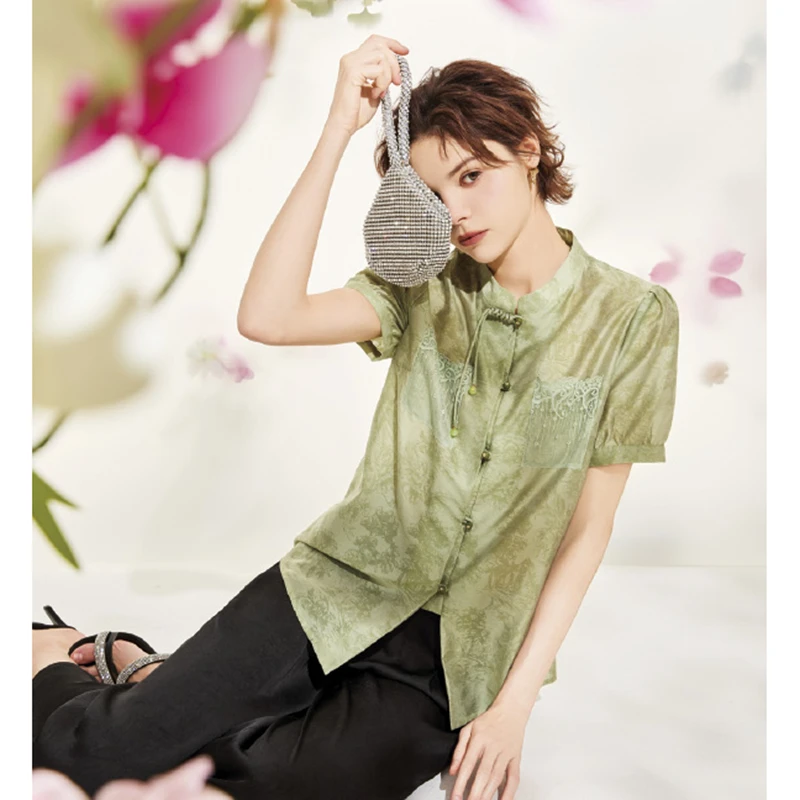 台湾品牌女装春夏新款时尚气质休闲上衣 芳3029A