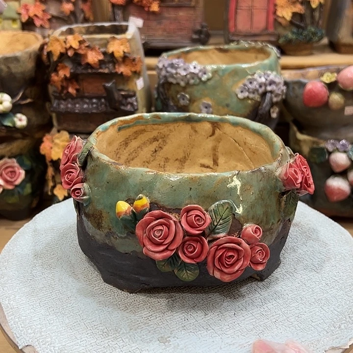 陶然多肉花盆百搭