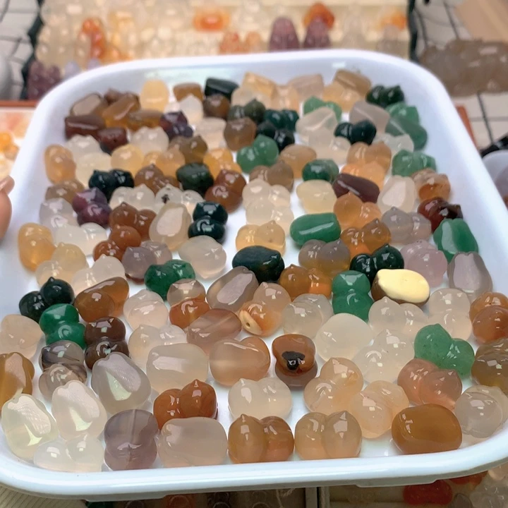 玛瑙/玉髓未镶嵌玛瑙福利墩墩猫