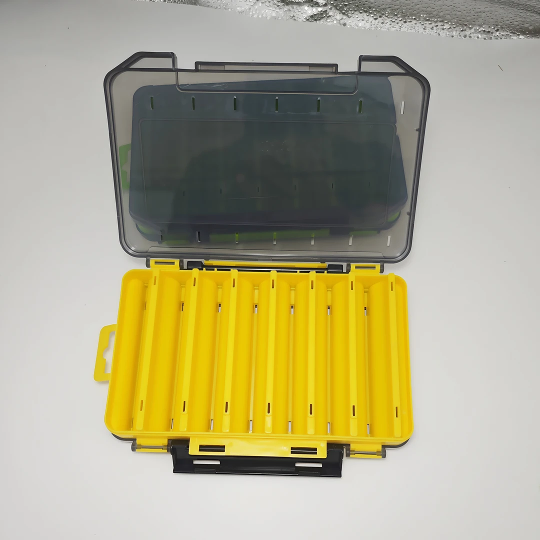 双面双层加厚多格手提路亚饵收纳盒搞定海钓配件