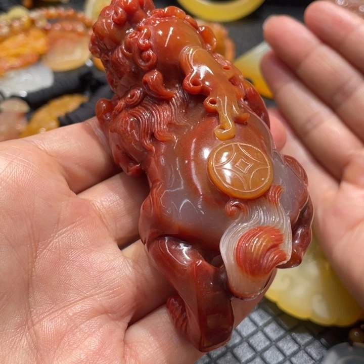 石英质玉（黄龙玉）未镶嵌手把