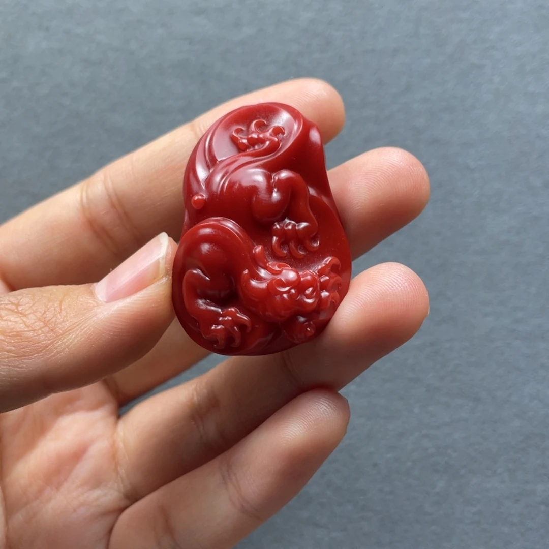 南红玛瑙配饰未镶嵌貔貅