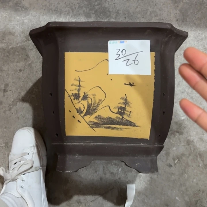 紫砂花盆紫砂的花