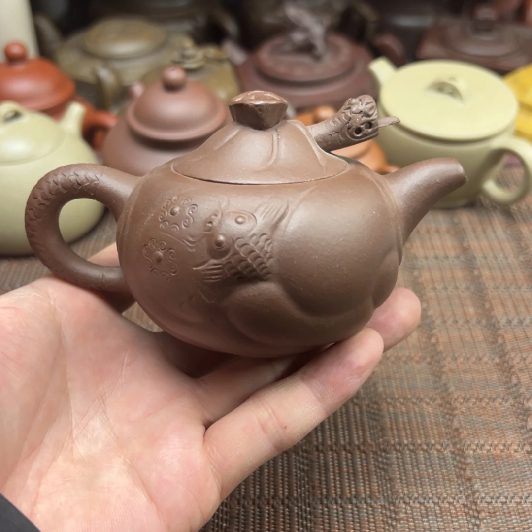 茶壶紫砂宜兴原矿紫砂壶150毫升容量