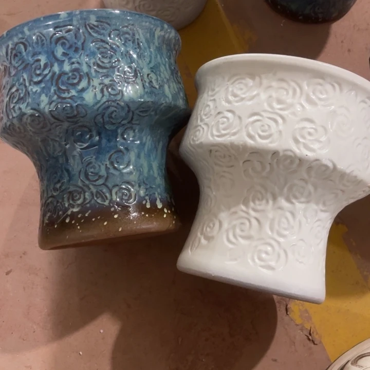 紫砂花盆口径20高度21两只正品