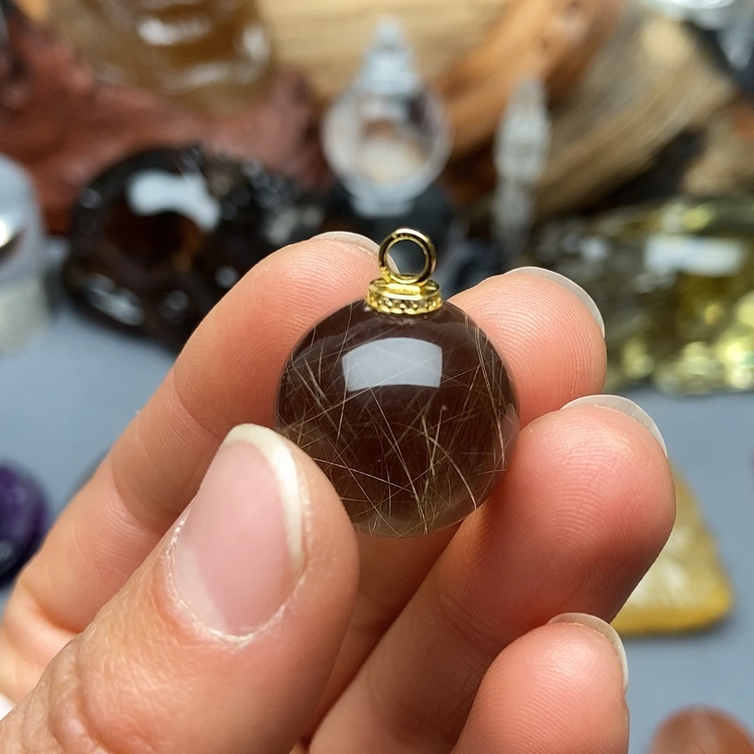 银S925镶嵌颈饰水晶吊坠