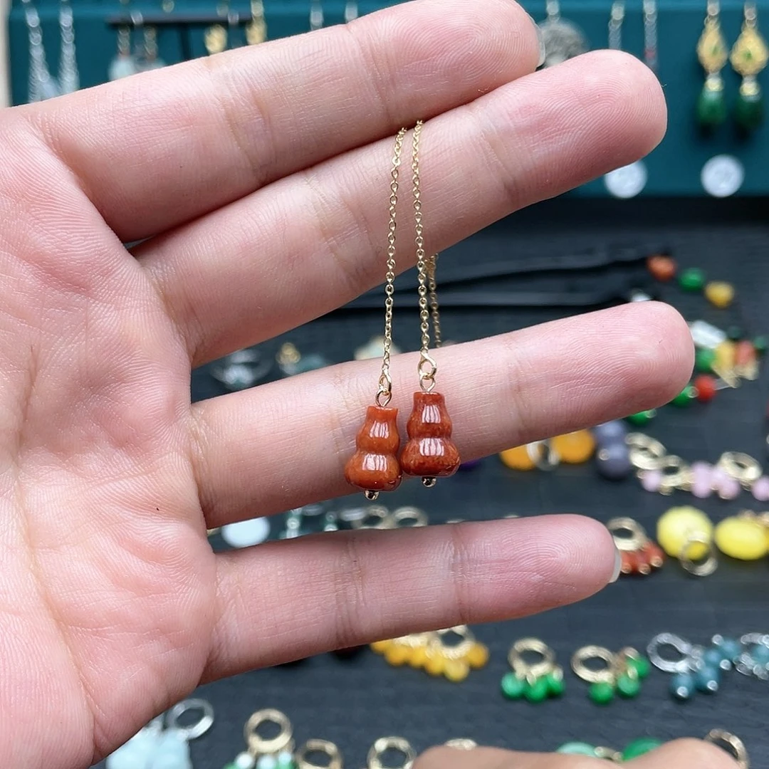 未镶嵌翡翠耳饰00875