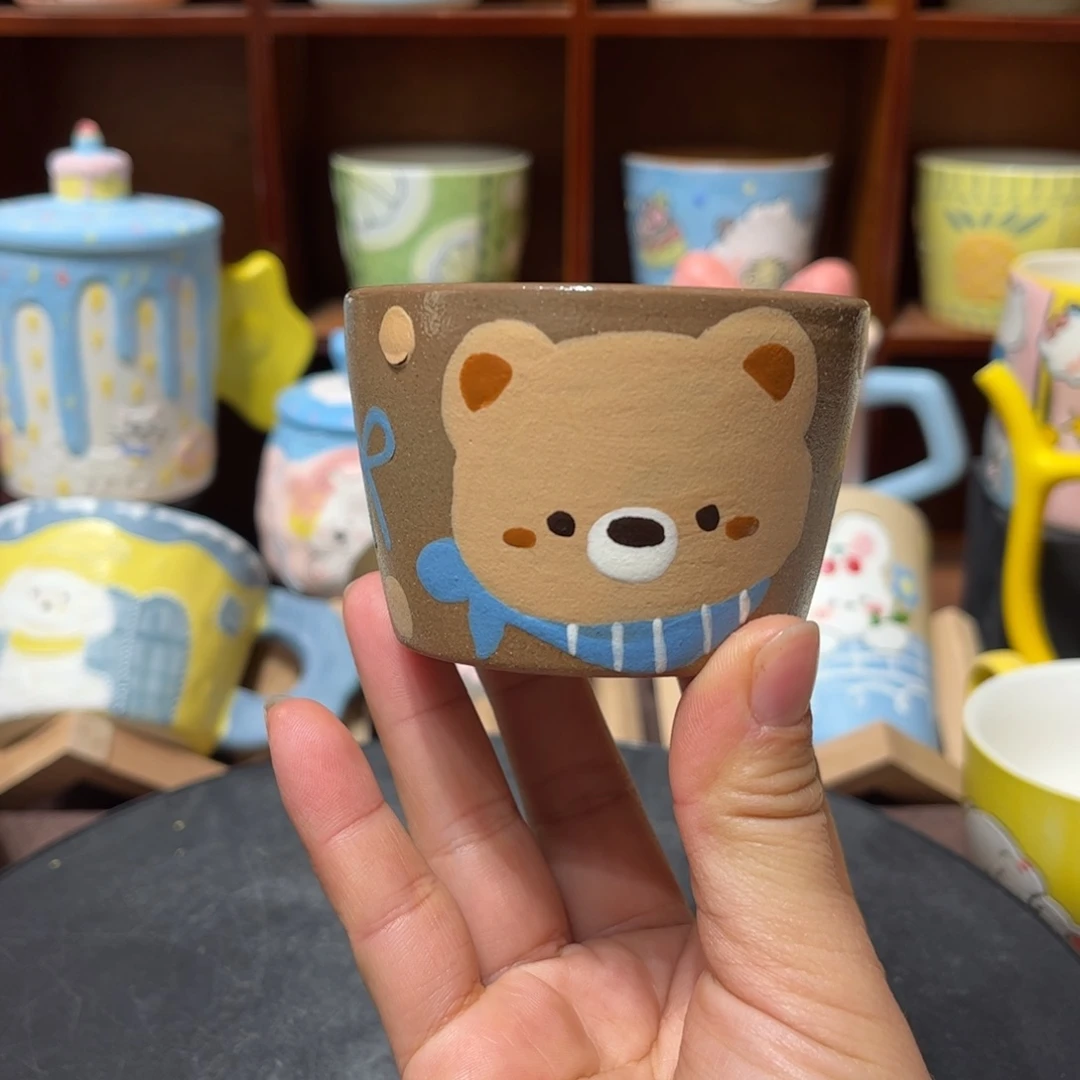 陶杯子景德镇陶瓷马克杯微瑕