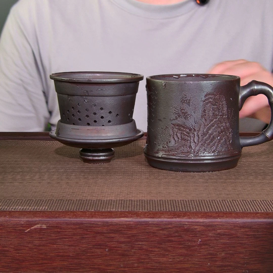 茶杯紫砂高货放漏