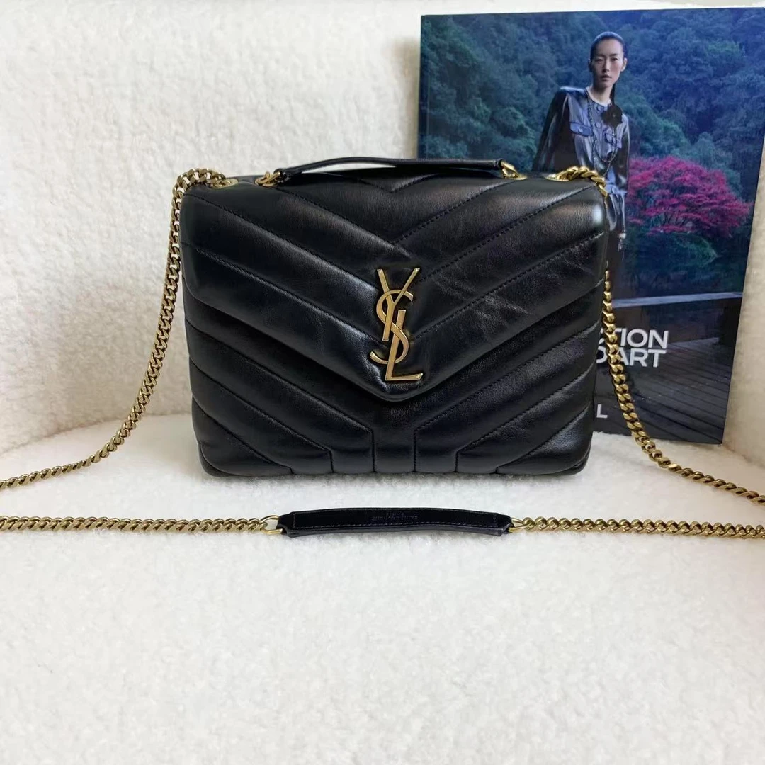 99新 YSL/圣罗兰 黑金loulou小号 67087507/12期免息/代卖服务