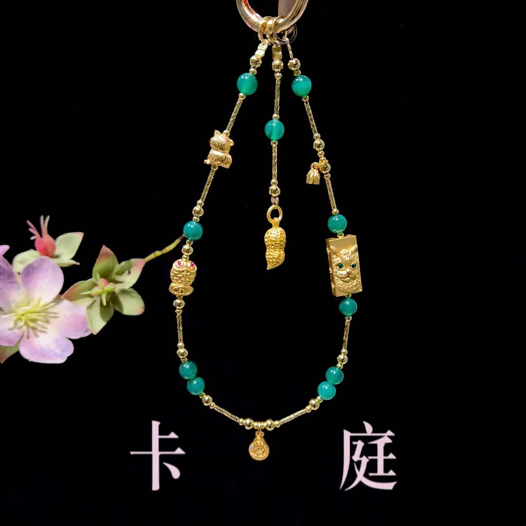 尤米饰品 卡庭原创手机链  K1750