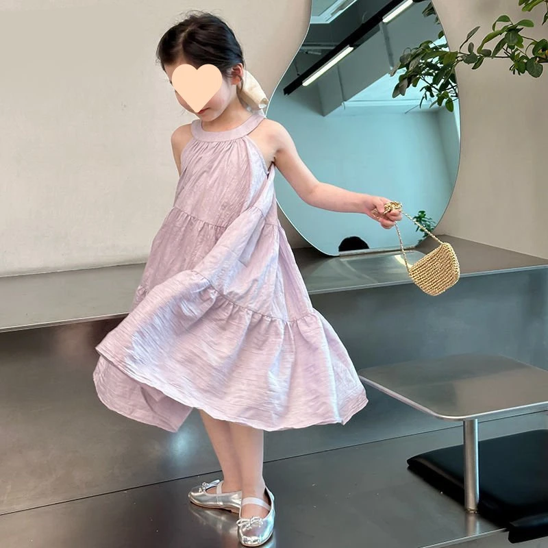 女童连衣裙夏装2025新款女孩薄款裙子吊带裙儿童夏季公主裙宽松裙