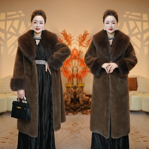 【LADYSHIP贵夫人】【华东总仓X】新款中长款大衣轻奢气质冬季女士