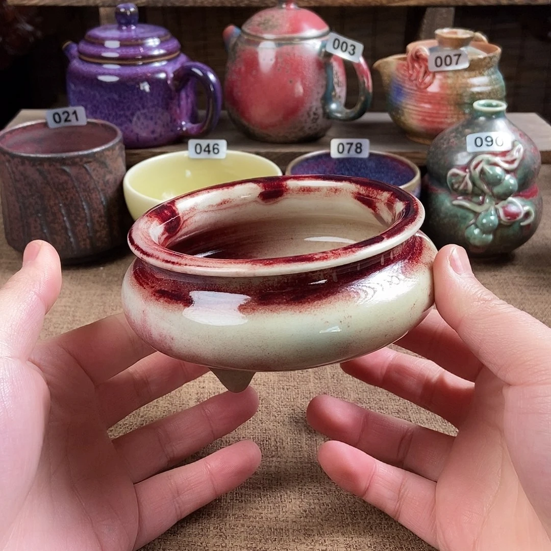 瓷片钧瓷茶壶茶具