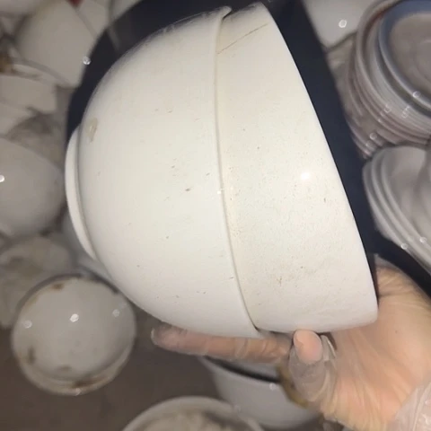 瓷片国营厂库存微瑕15厘米一对