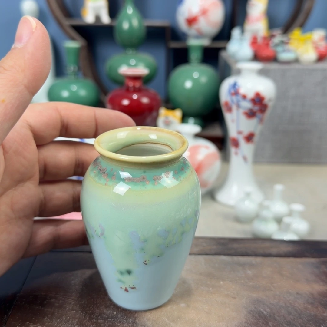 陶瓷手工小花器摆件