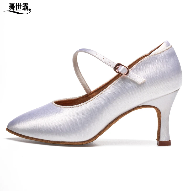 【婉蓉老师专属】舞世霸摩登鞋成人专业软底初学者教师中高跟国标舞