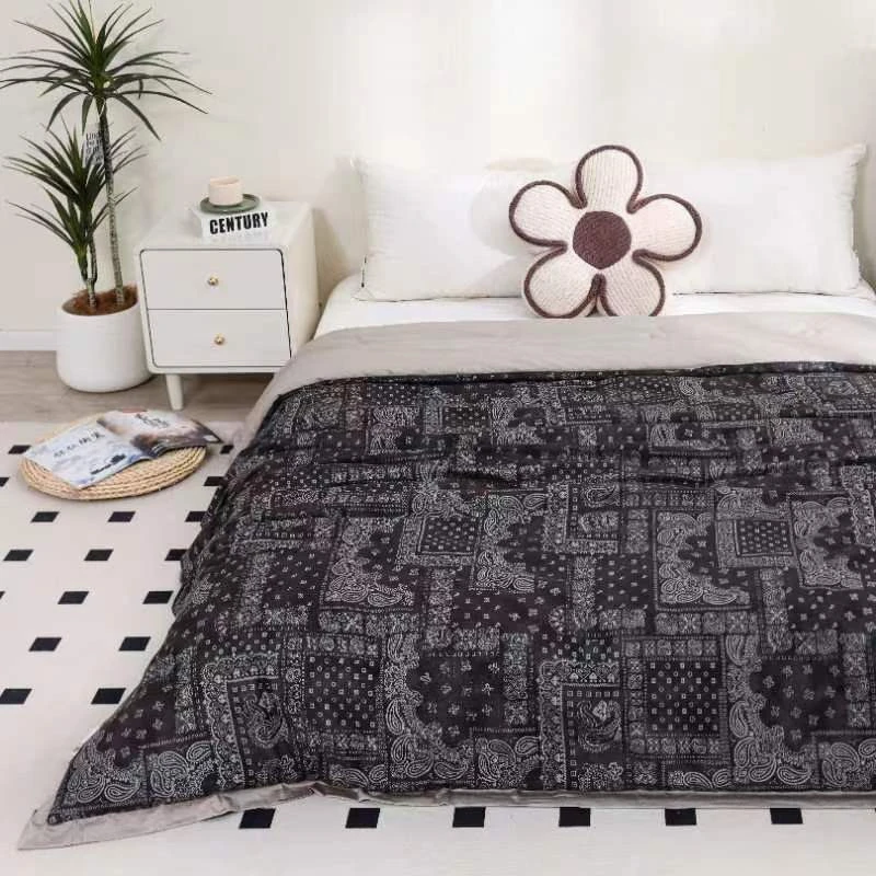 （琼勾玉澜）200cm*230cm 高端双层纱纯棉柔软保暖可机洗秋冬被