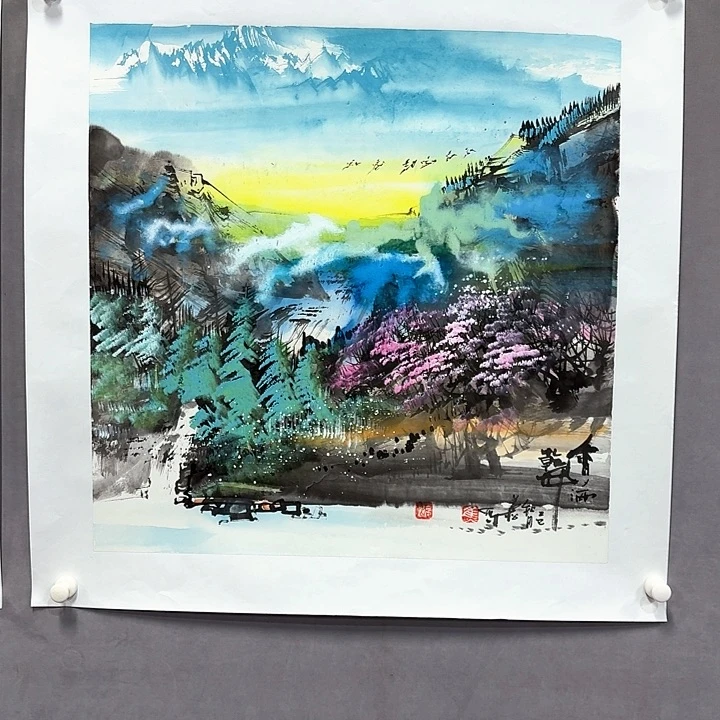 国画亲笔手绘放心去藏