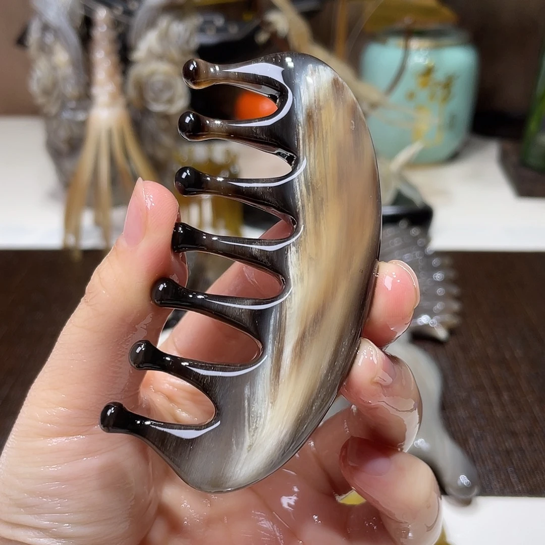 黑金刚水滴梳厚1.2