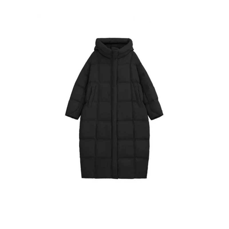 【反季羽绒服】2024冬新款修身加厚过膝加长款女显瘦保暖外套378