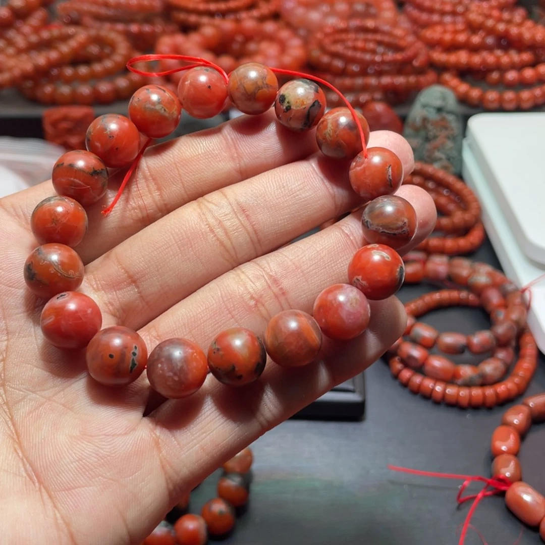 南红玛瑙手链未镶嵌