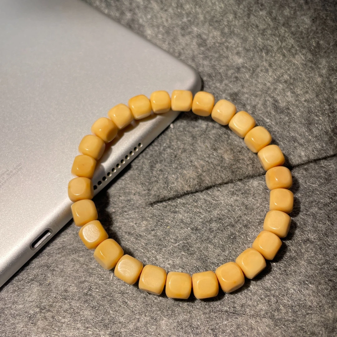 原生态白玉菩提六方单圈浪家文玩（大）B3-7