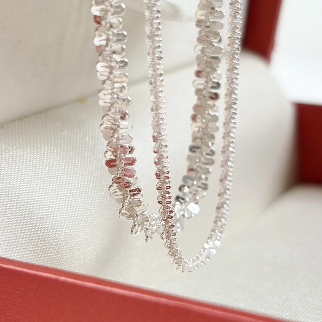 手链+项链组合足银首饰