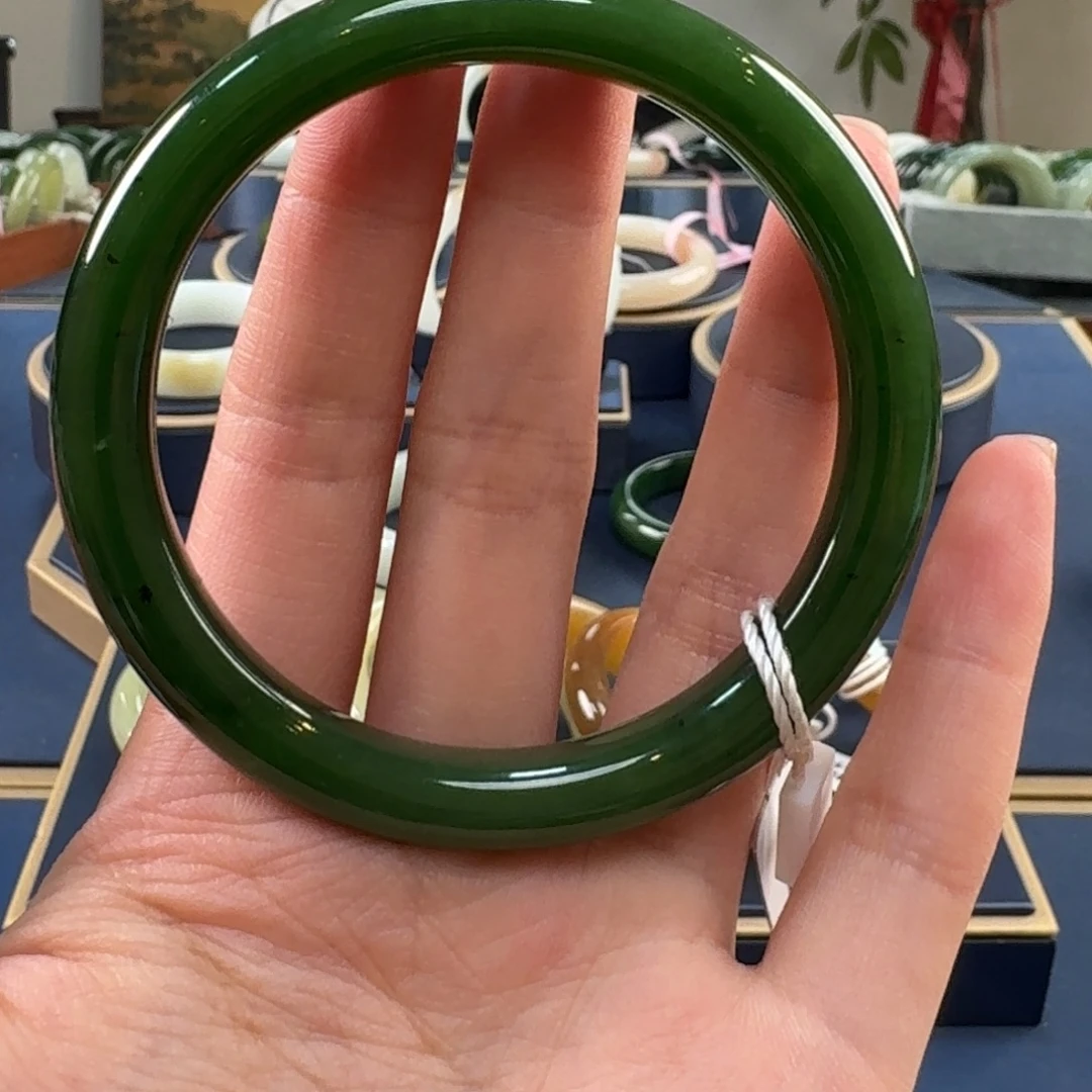 ****子和田玉未镶嵌手镯C0024-58