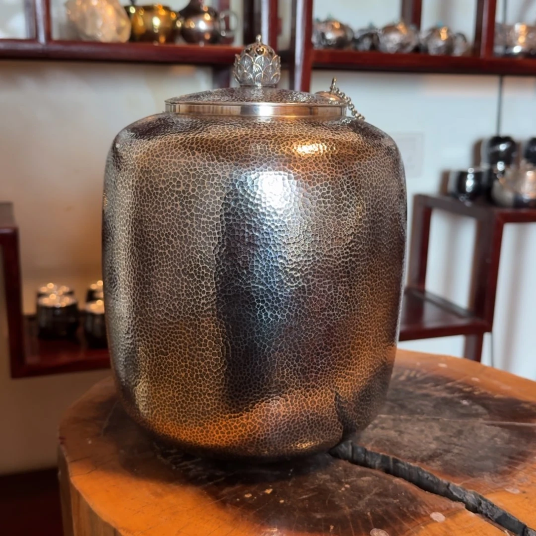 足银999纯手工储水缸