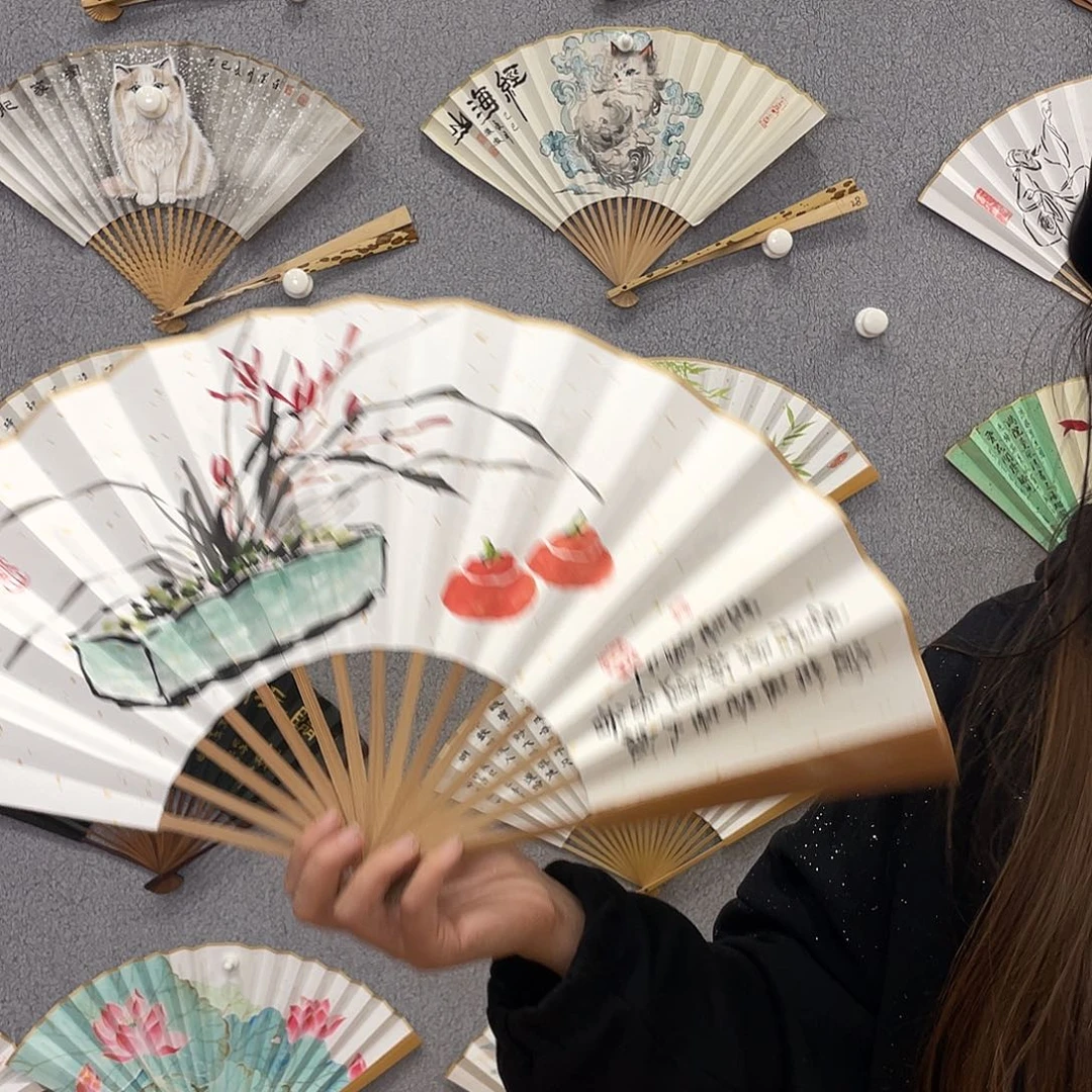 书法10寸-中玉福利折扇（默认粘好）